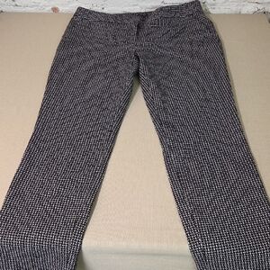 Express  Black and White Geometric Pants Sz 8
